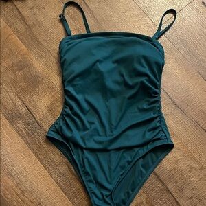 Shade & Shore Dark Green One Piece Swimsuit